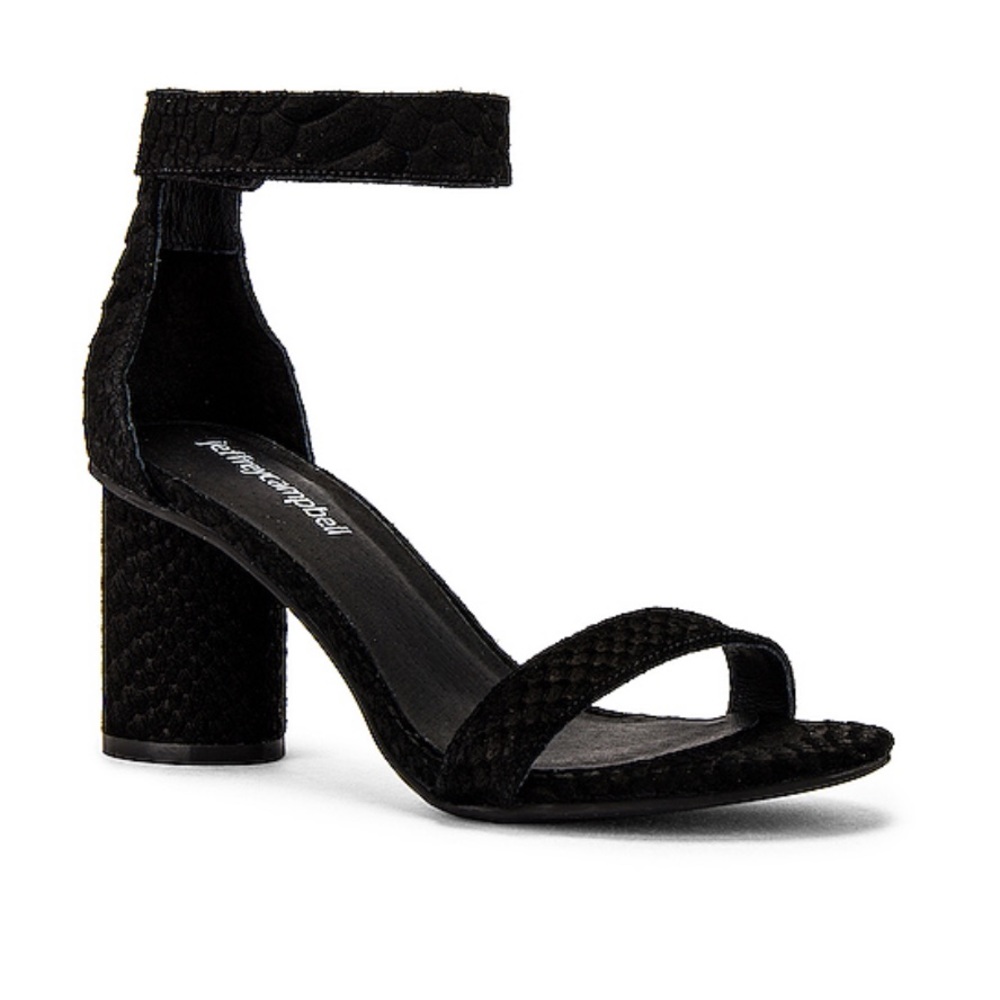 Jeffrey Campbell Laura Suede Snake Skin Sandals 8